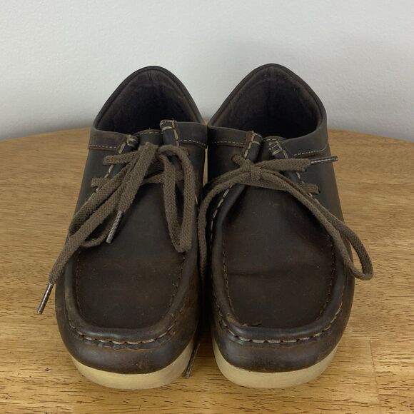 Clarks Padmora Women’s Brown Leather Lace Up Oxford Shoes Size 6M - Picture 1 of 7